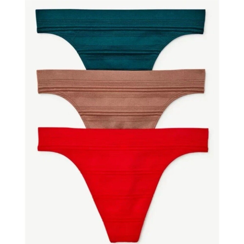 NWT Joyspun Womens 6 Pairs Seamless Thong Panties Underwear Sz XXXL (22) Plus 3X